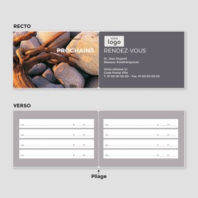 Carte de visite 2 volets