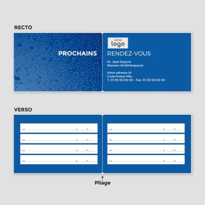 Carte de visite 2 volets