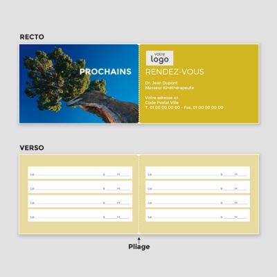 Carte de visite 2 volets