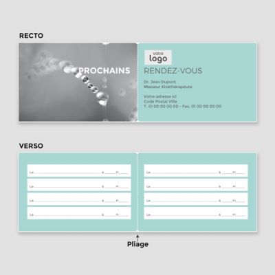 Carte de visite 2 volets