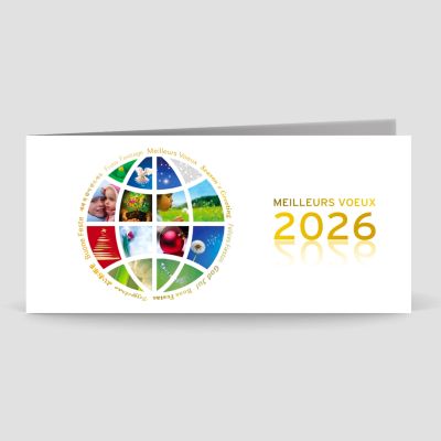 Carte de voeux 2 volets