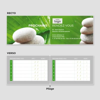 Carte de visite 2 volets