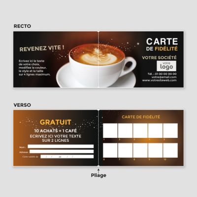 Carte de visite 2 volets