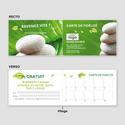 Carte de visite 2 volets