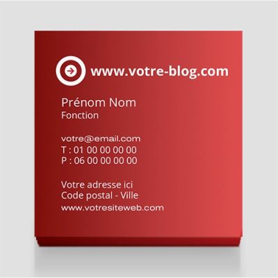 Carte de visite carrée