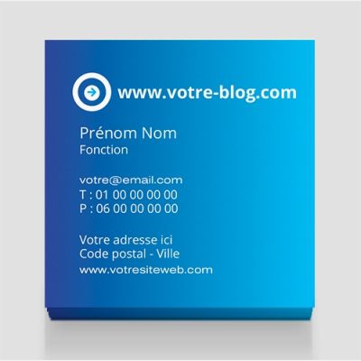 Carte de visite carrée