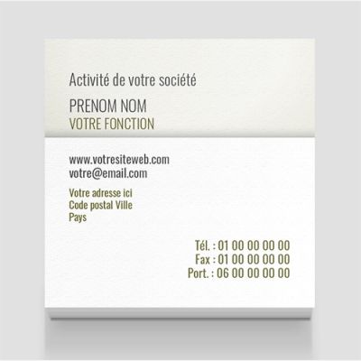 Carte de visite carrée