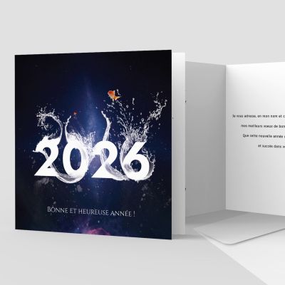 Carte de voeux 2 volets