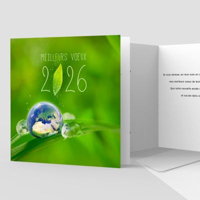 Carte de voeux 2 volets