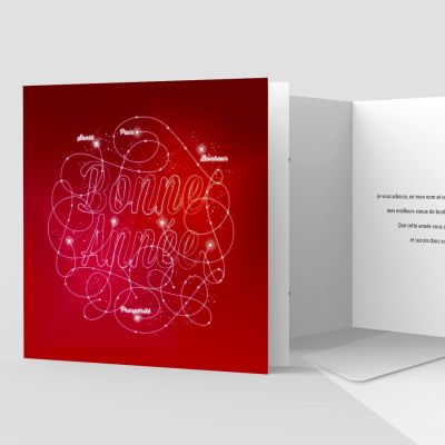 Carte de voeux 2 volets