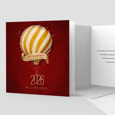Carte de voeux 2 volets