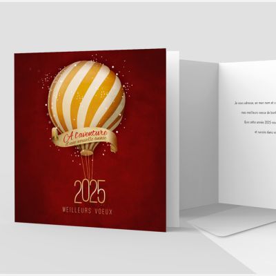 Carte de voeux 2 volets
