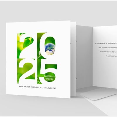 Carte de voeux 2 volets