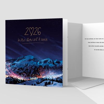 Carte de voeux 2 volets