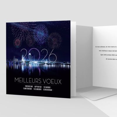 Carte de voeux 2 volets