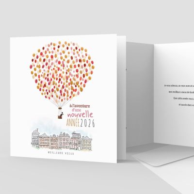 Carte de voeux 2 volets