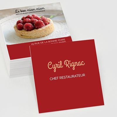 Carte de visite carrée RV