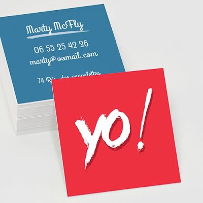 Carte de visite carrée RV