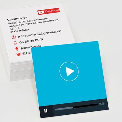 Carte de visite carrée RV