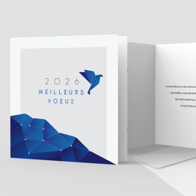 Carte de voeux 2 volets