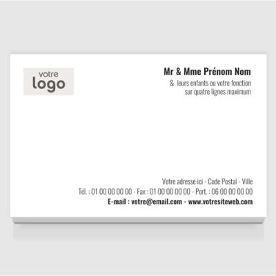 Carte de visite grand format