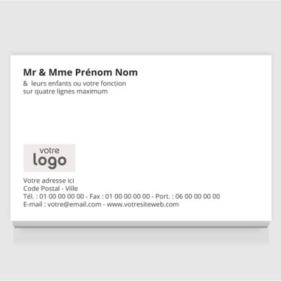 Carte de visite grand format