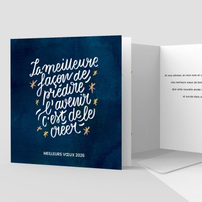 Carte de voeux 2 volets