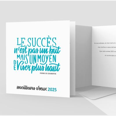 Carte de voeux 2 volets