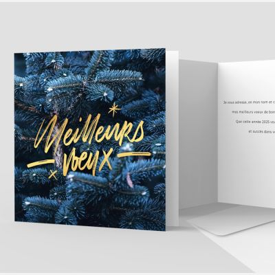 Carte de voeux 2 volets