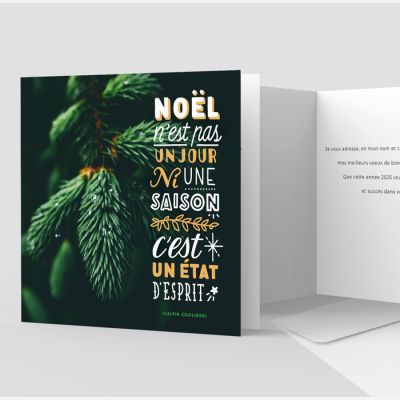 Carte de voeux 2 volets