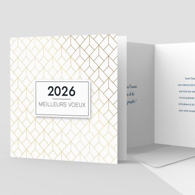 Carte de voeux 2 volets