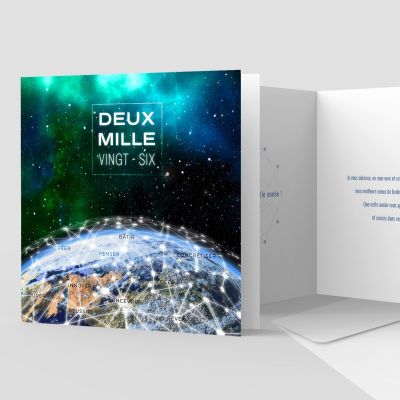 Carte de voeux 2 volets