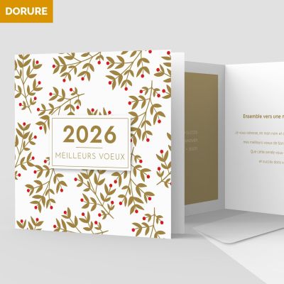 Carte de voeux 2 volets