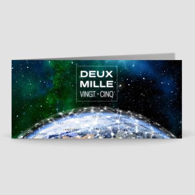 Carte de voeux 2 volets