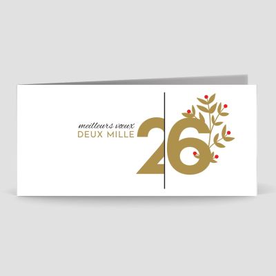 Carte de voeux 2 volets