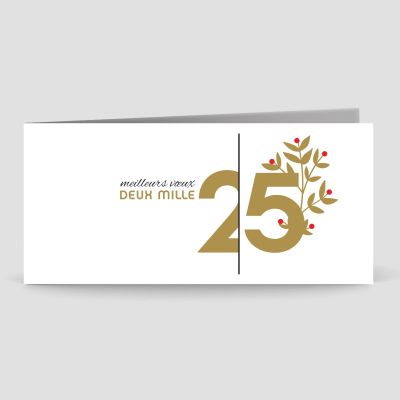 Carte de voeux 2 volets