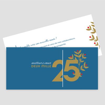 Carte de voeux recto verso