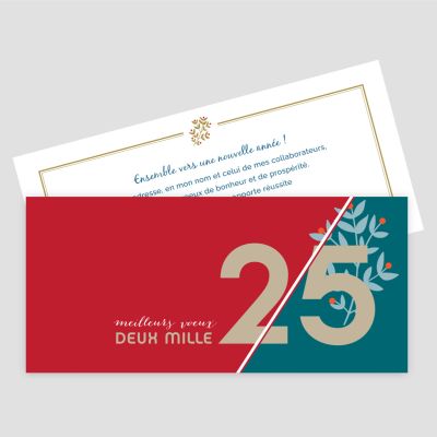Carte de voeux recto verso