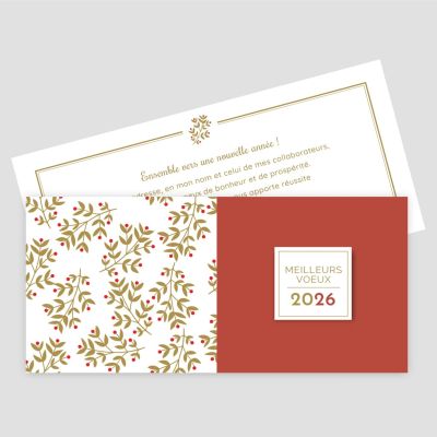 Carte de voeux recto verso