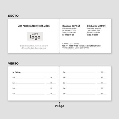 Carte de visite 2 volets