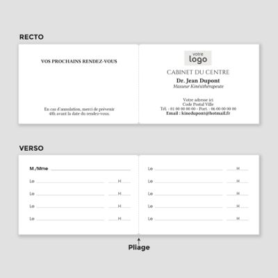 Carte de visite 2 volets
