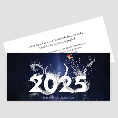 Carte de voeux recto verso