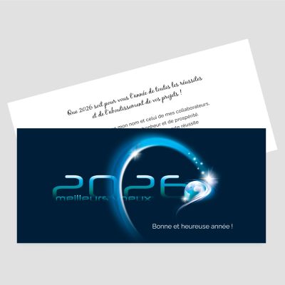 Carte de voeux recto verso