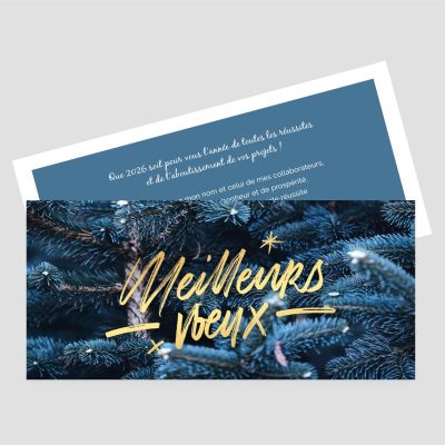 Carte de voeux recto verso