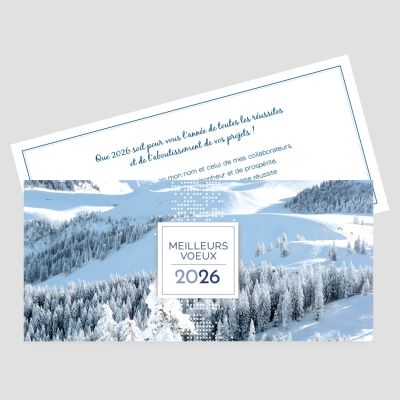 Carte de voeux recto verso