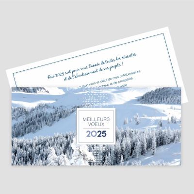 Carte de voeux recto verso