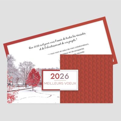 Carte de voeux recto verso