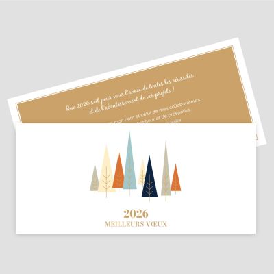 Carte de voeux recto verso