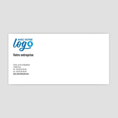 Enveloppe personnalisée avec logo│100% Print