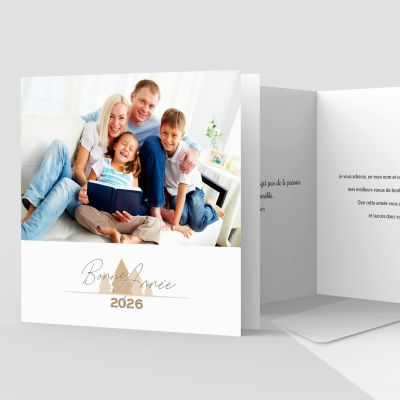 Carte de voeux 2 volets